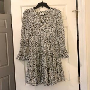 Tuckernuck Kenzo blue floral tiered dress. Great condition. Extra small. Xs